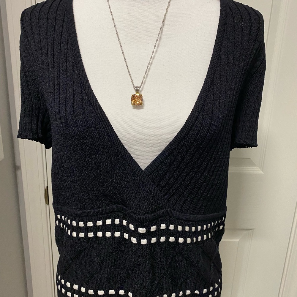 Sweater by St John Sexy Plunge!
